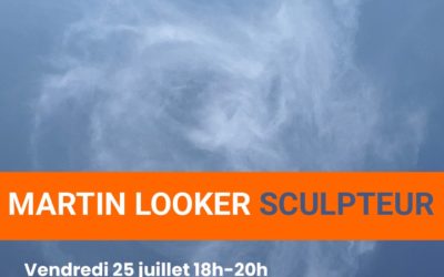 Lecture à l’exposition Pareidolia de Martin Looker à l’Espace 11 au Grand-Pressigny (Sud Touraine)